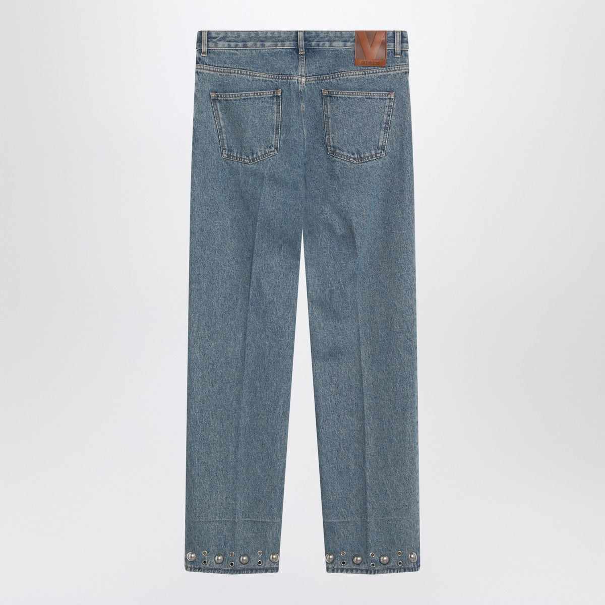 Valentino Medium blue jeans with cabochons